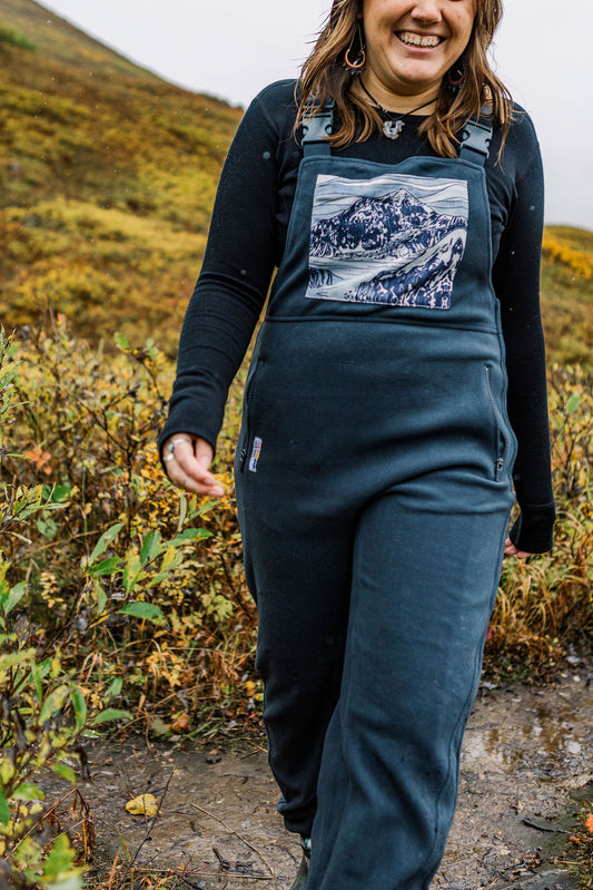 Alaska Range Drop Seat Fleece Overalls