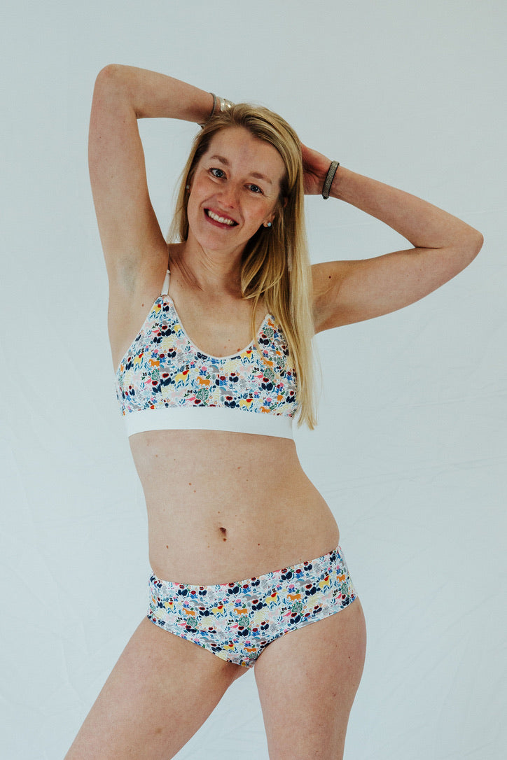 Unicorn Print Bra and Underwear Bundle
