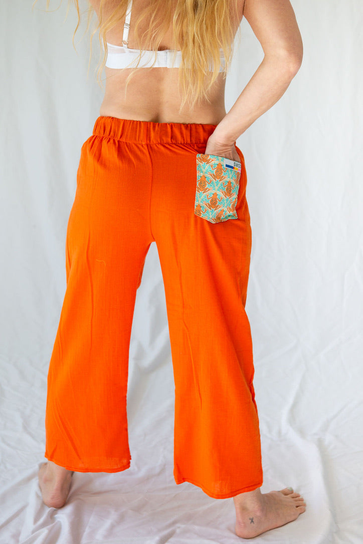 Orange Zest Capri Pants