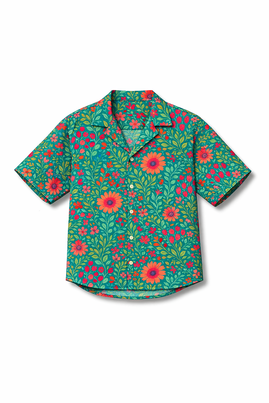 Wildflower Riot Boxy Polo Shirt