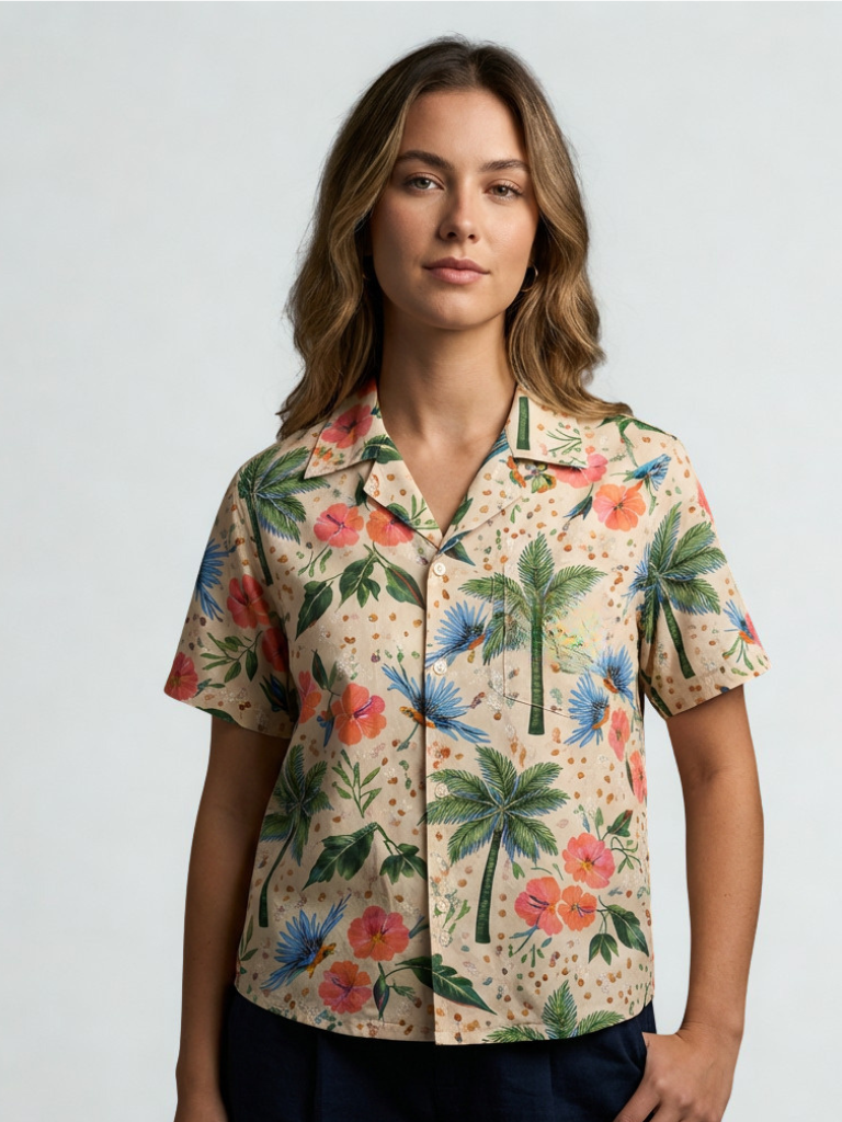 Tropic Ridge Boxy Polo Shirt