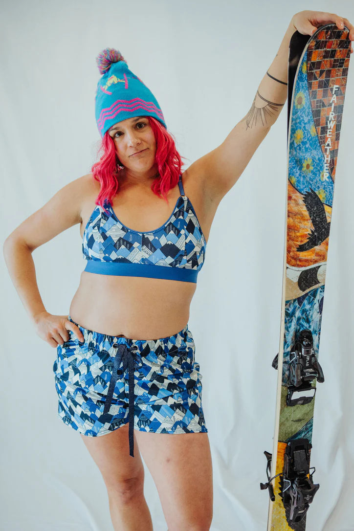 Mountain print bra