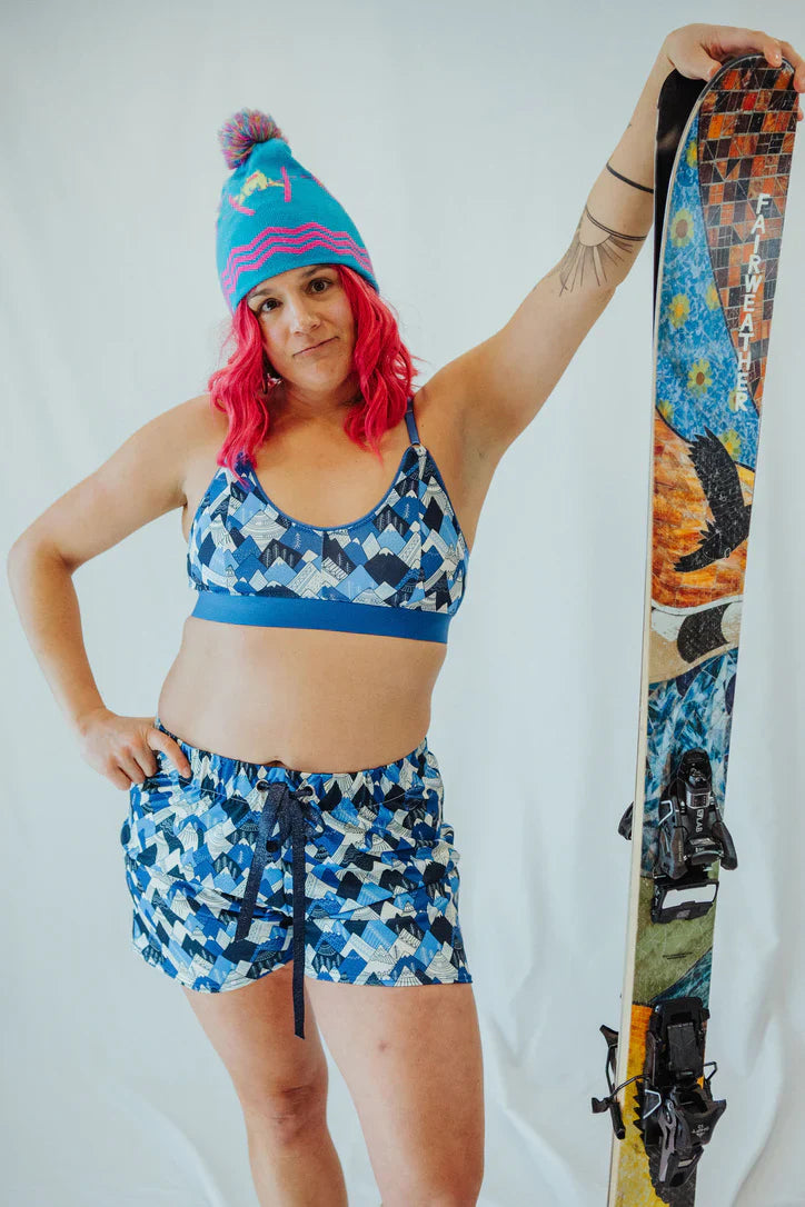 Mountain print bra