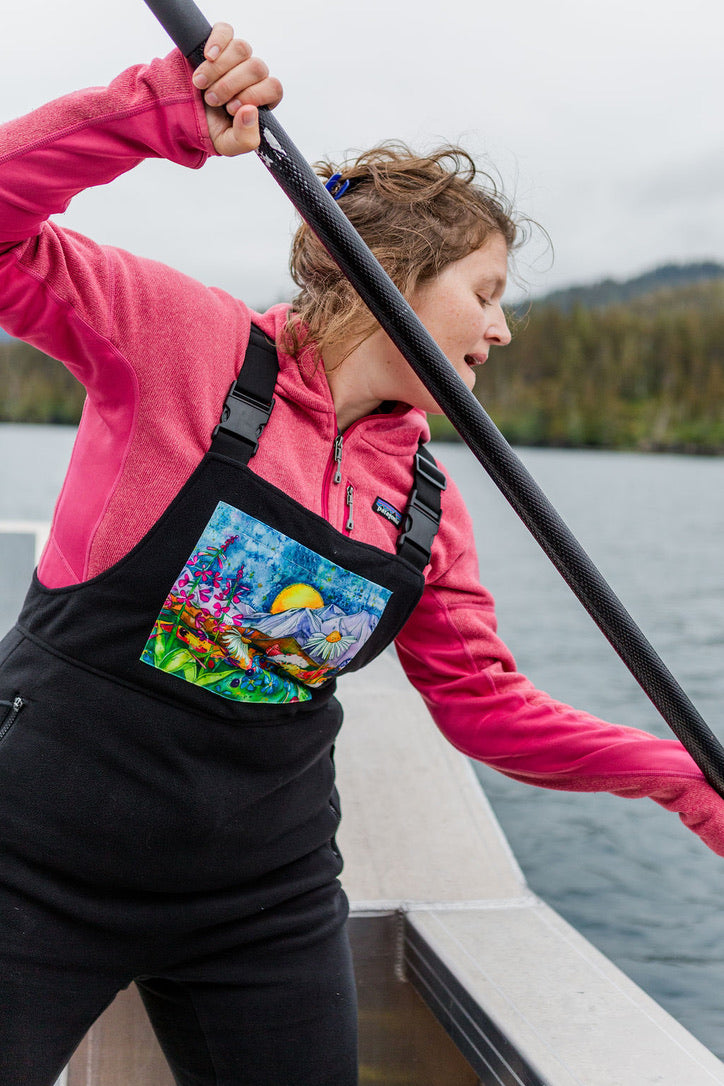 Wildflower Dreamscape Fleece Overalls
