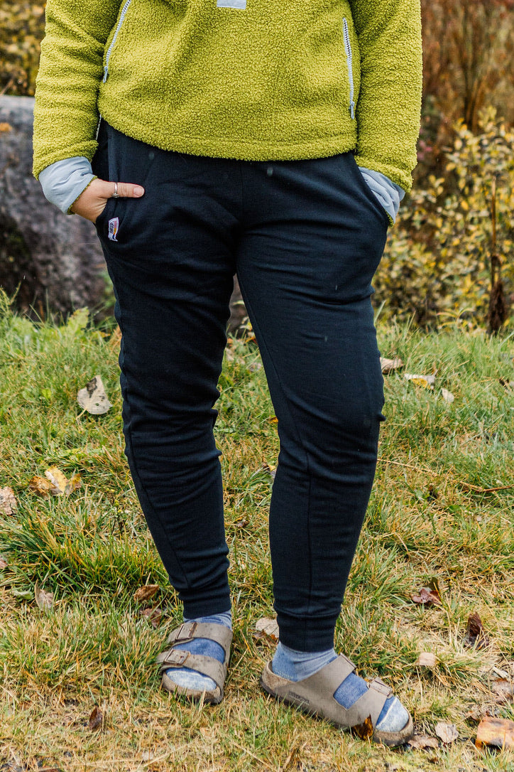 Black Cotton Joggers