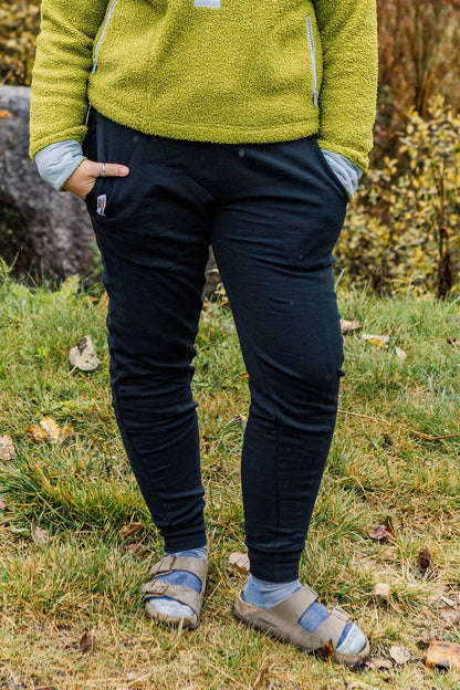 Black Cotton Joggers