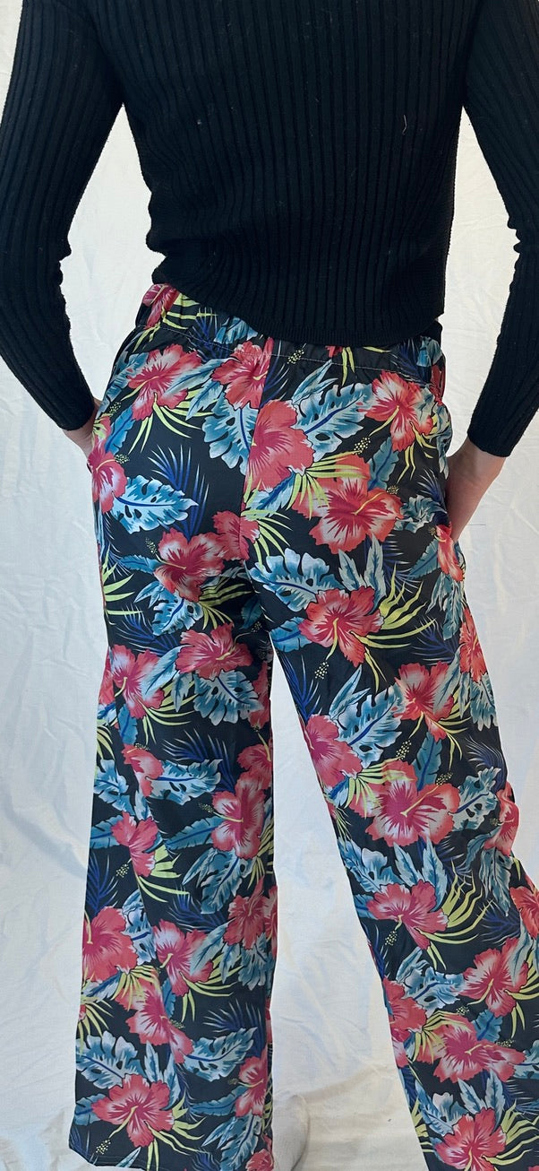 HIBISCUS BLOOM RAIN PANTS