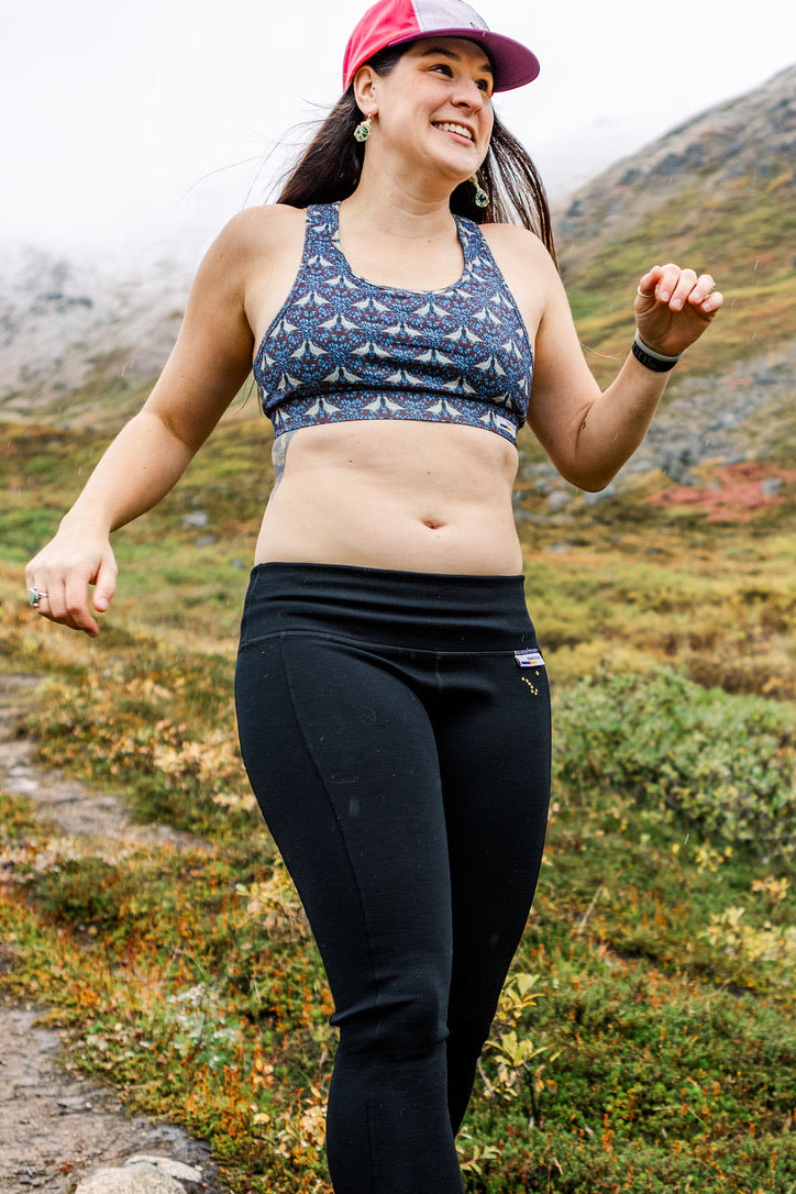 Black Core Merino Wool Baselayer Bottoms