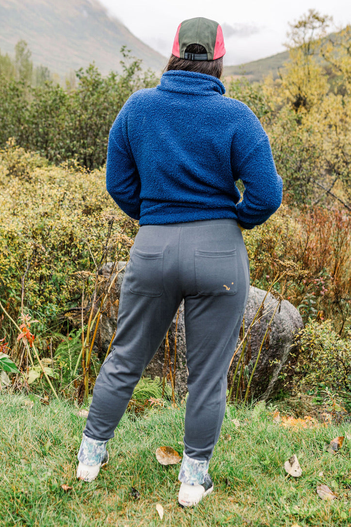 Charcoal Grey Cotton Joggers