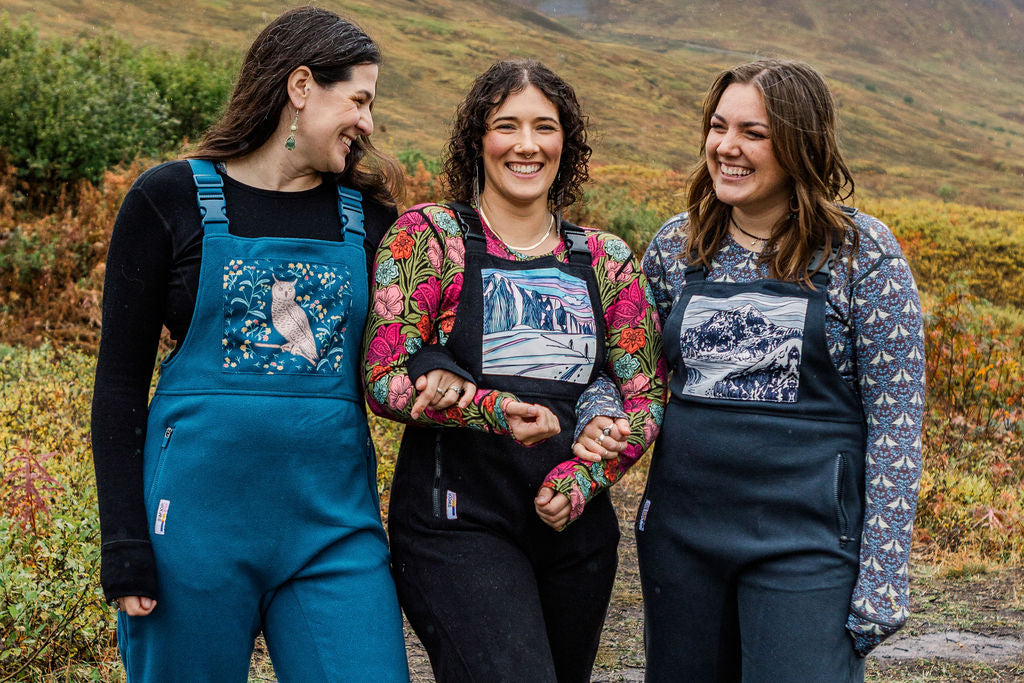 Skin Track Drop Seat Fleece Overalls