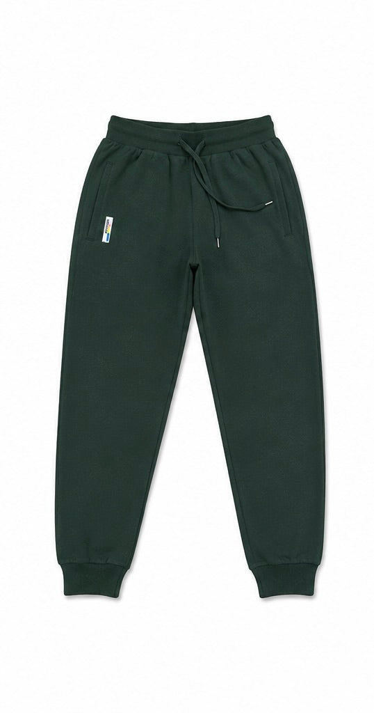 Dark Green Cotton Joggers