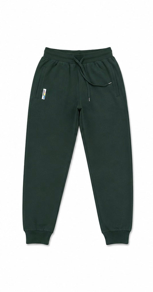 Dark Green Cotton Joggers