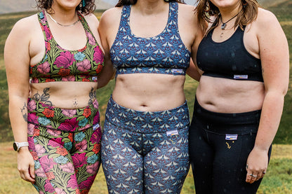 Black Core Merino Wool Sports Bra