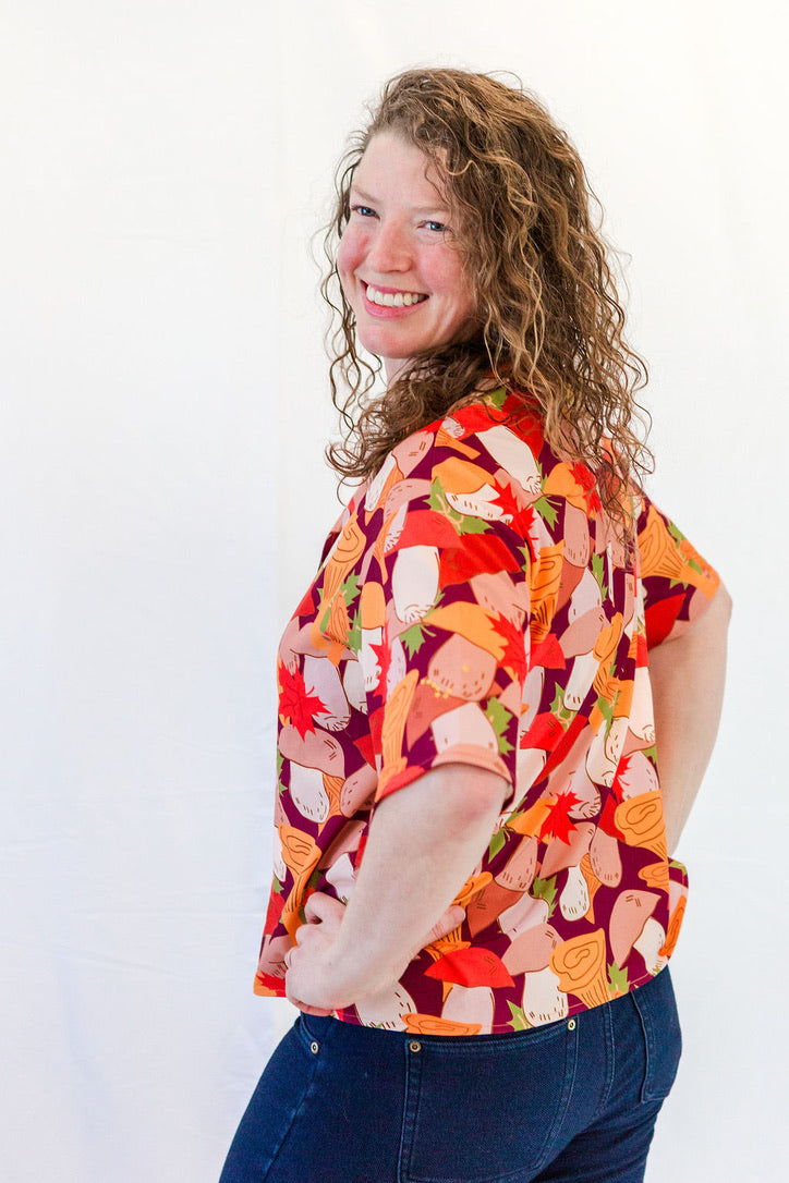 Funky Fungi Boxy Polo Shirt