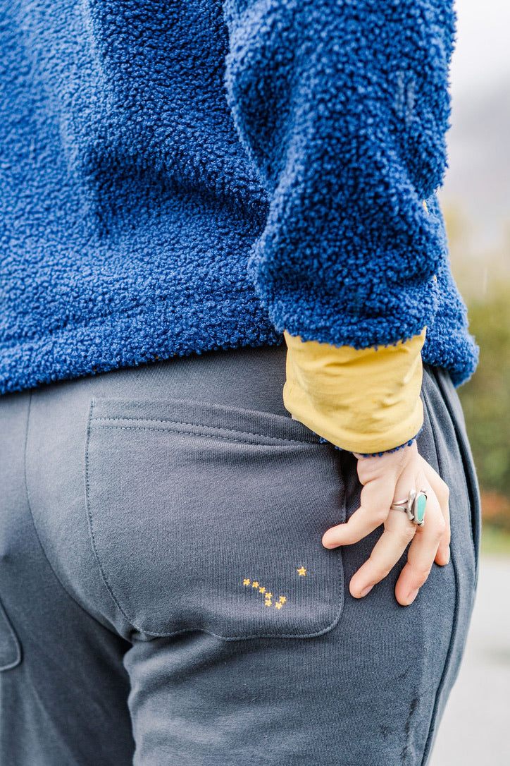 Charcoal Grey Cotton Joggers