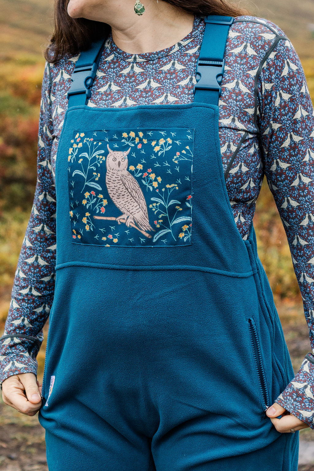 Wise Owl Fleece Drop Seat Overalls