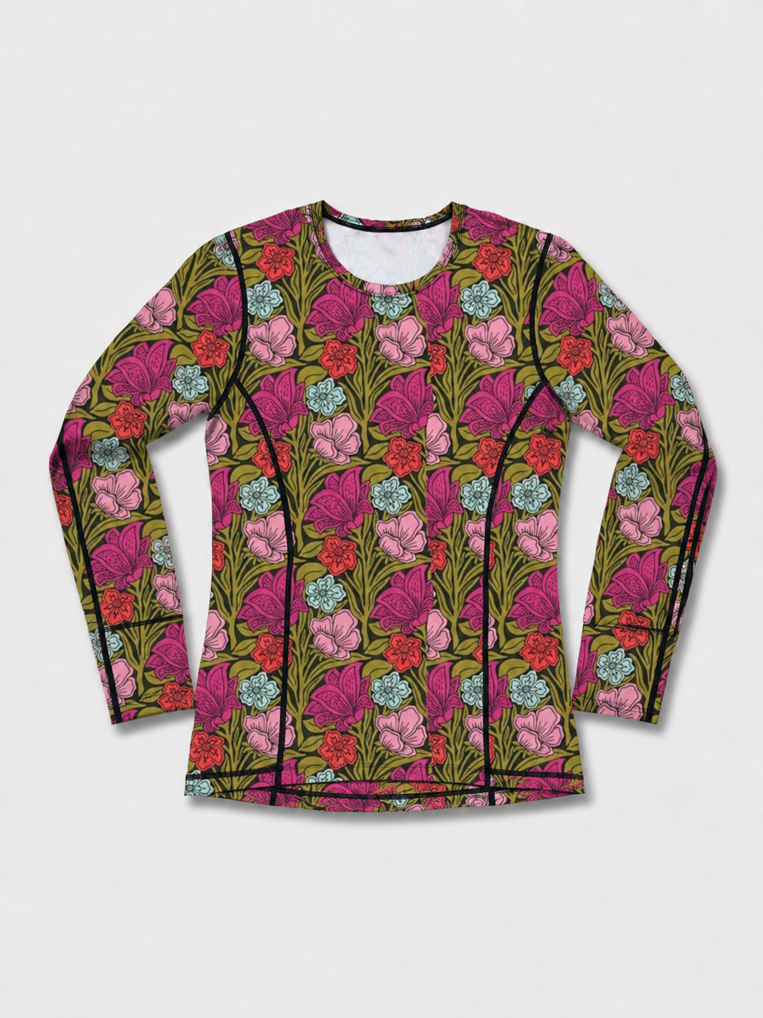 Floral Bloom Core Merino Wool Baselayer Top | PRE-ORDER