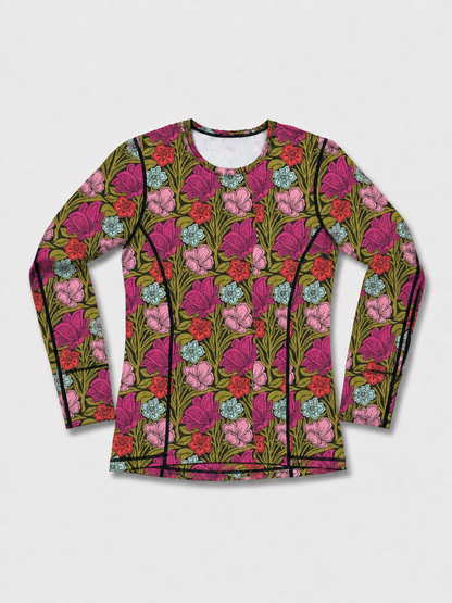 Floral Bloom Core Merino Wool Baselayer Top | PRE-ORDER