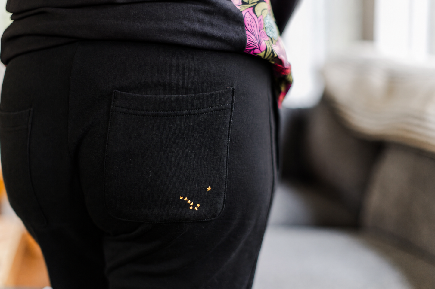 Black Cotton Joggers