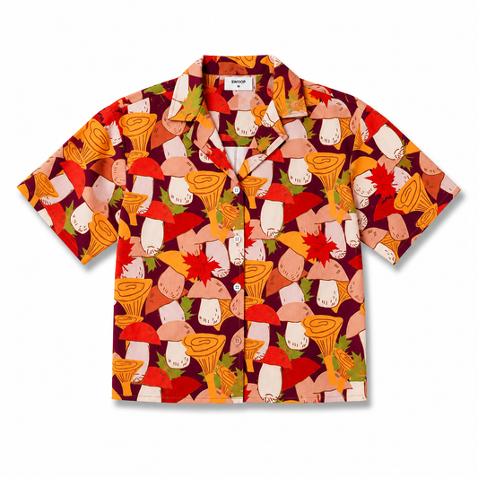 Funky Fungi Boxy Polo Shirt