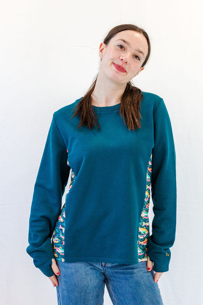 Wild Salmon Run Crewneck