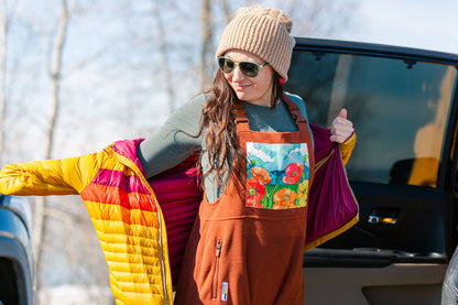 Poppies Fleece Overalls