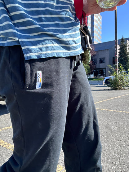 Black Cotton Joggers