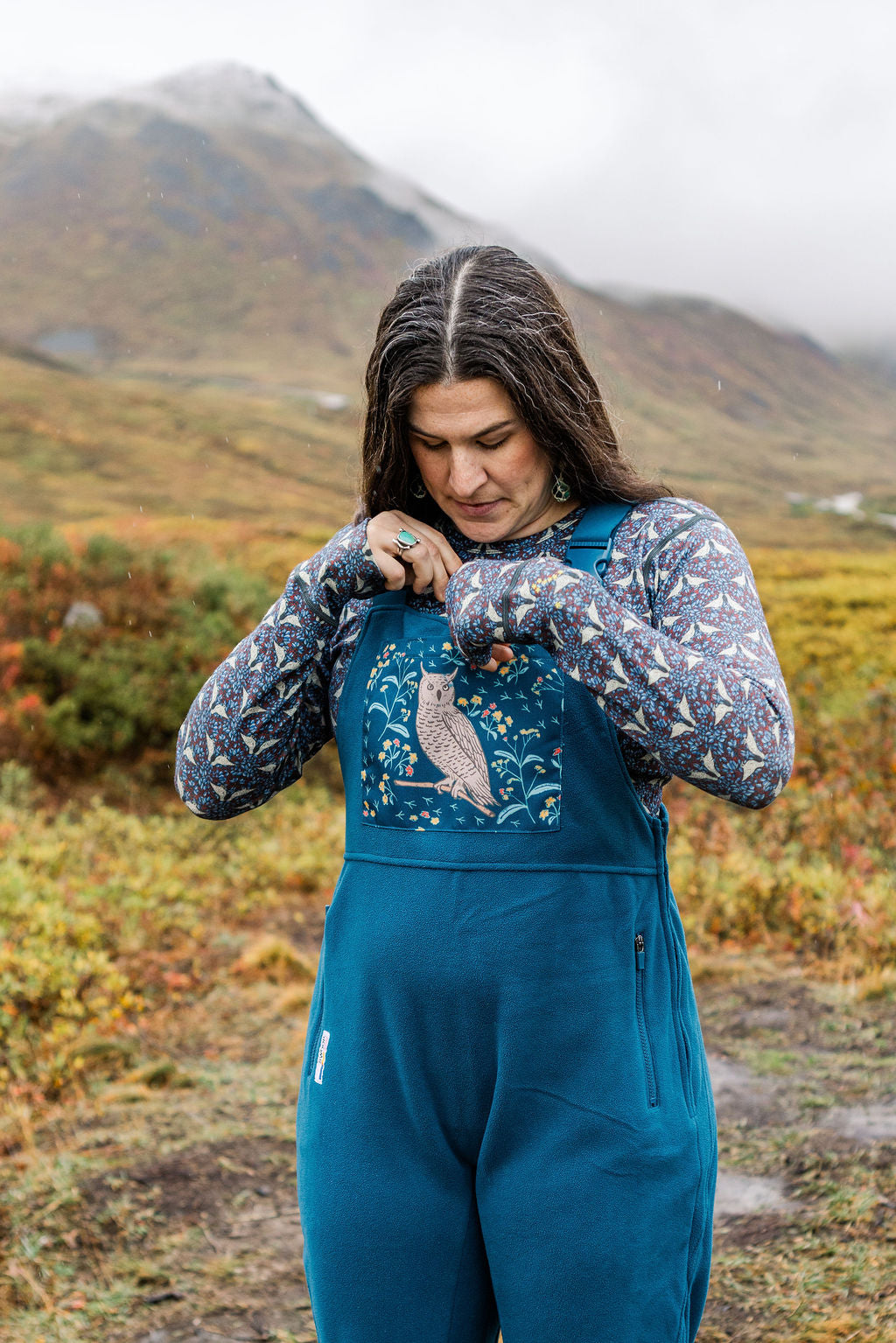 Wise Owl Fleece Drop Seat Overalls