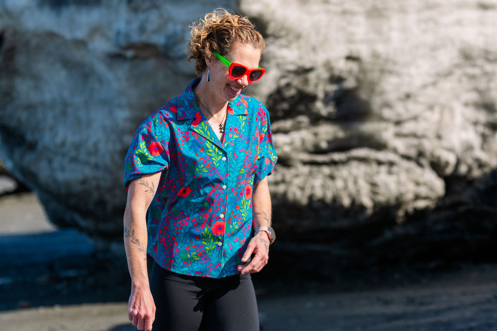Wildflower Riot Boxy Polo Shirt