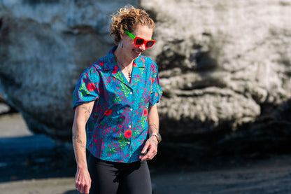 Wildflower Riot Boxy Polo Shirt