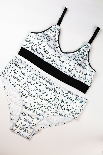 Boobie Print Bra