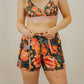 PEONIES PRINT FLOW SHORTS