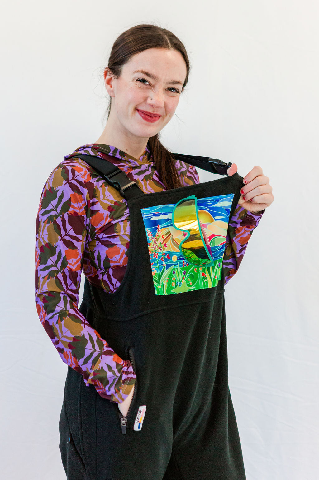 Sleeping Lady Fleece Overalls