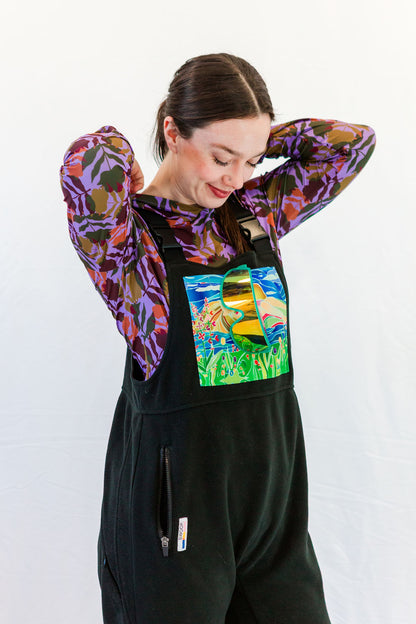 Sleeping Lady Fleece Overalls