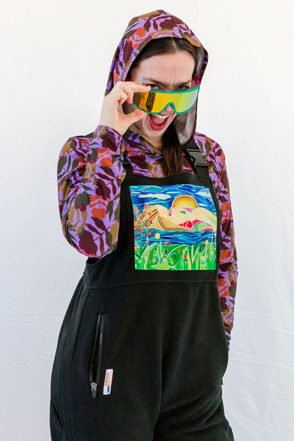 Sleeping Lady Fleece Overalls