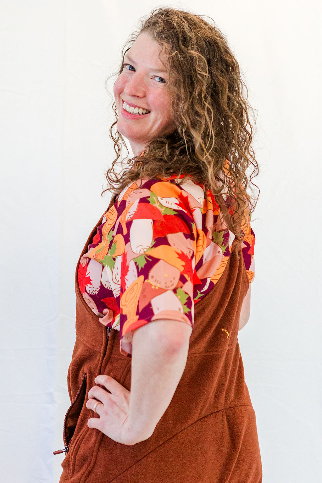 Poppies Fleece Overalls
