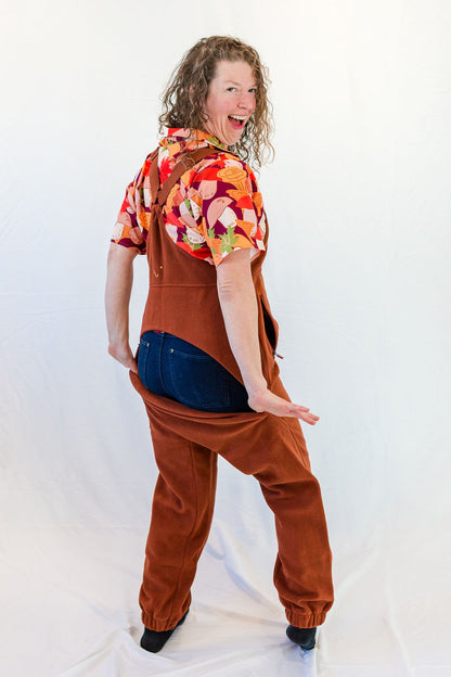 Poppies Fleece Overalls