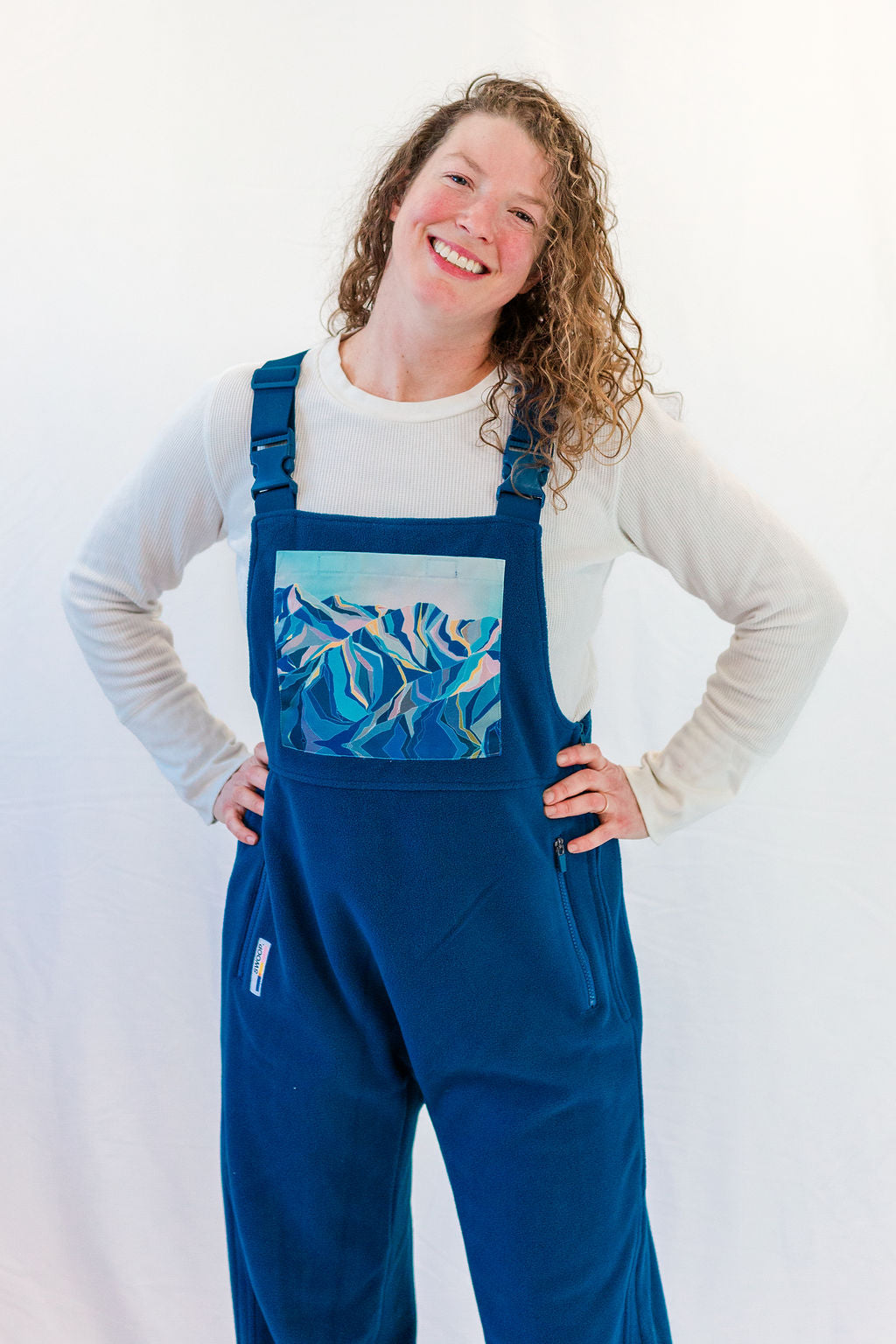 Where Mountains Meet Fleece Overalls