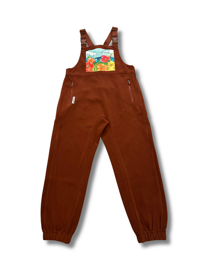 Poppies Fleece Overalls