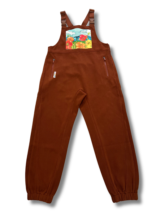 Poppies Fleece Overalls PRE-ORDER