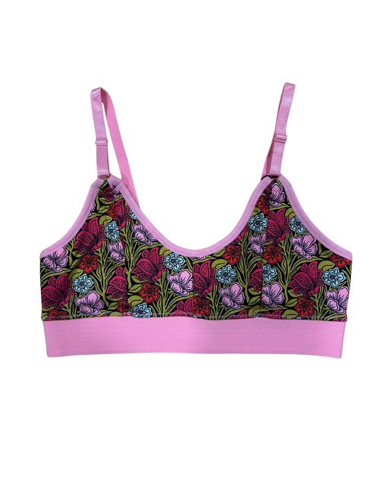 Blush Bloom Print Bra