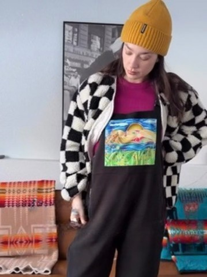 Sleeping Lady Fleece Overalls