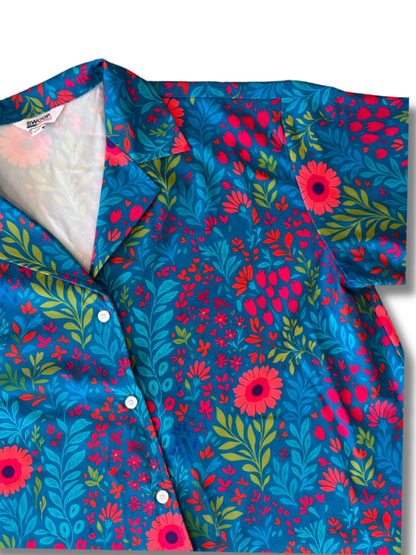 Wildflower Riot Boxy Polo Shirt