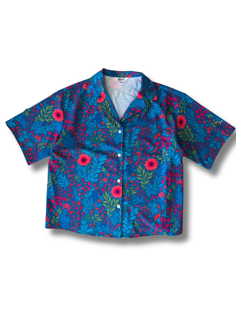 Wildflower Riot Boxy Polo Shirt