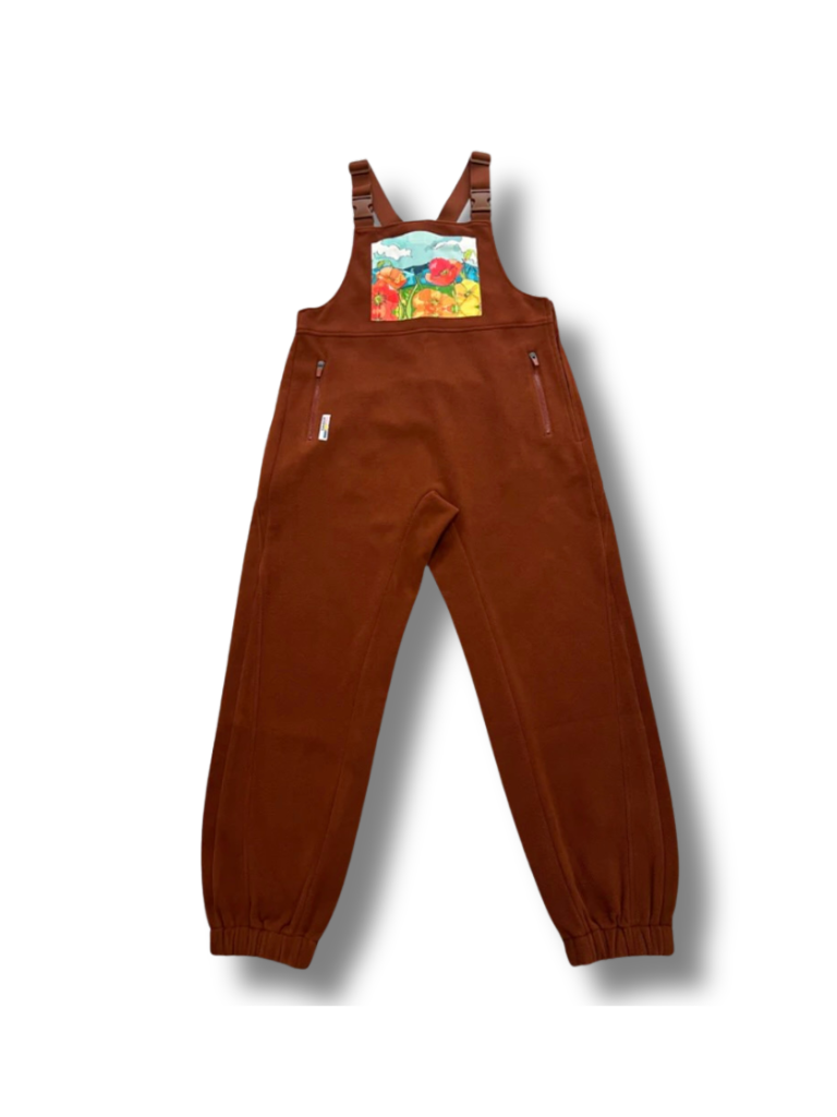 Poppies Fleece Overalls