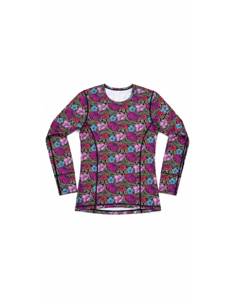 Floral Bloom Core Merino Wool Baselayer Top | PRE-ORDER