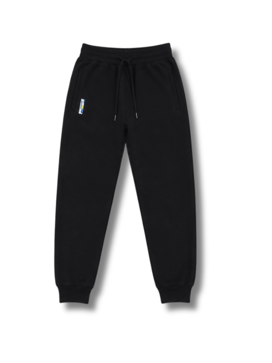 Black Cotton Joggers